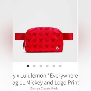 Disney x Lululemon *Everywhere Belt Bag 1L Mickey Logo Print